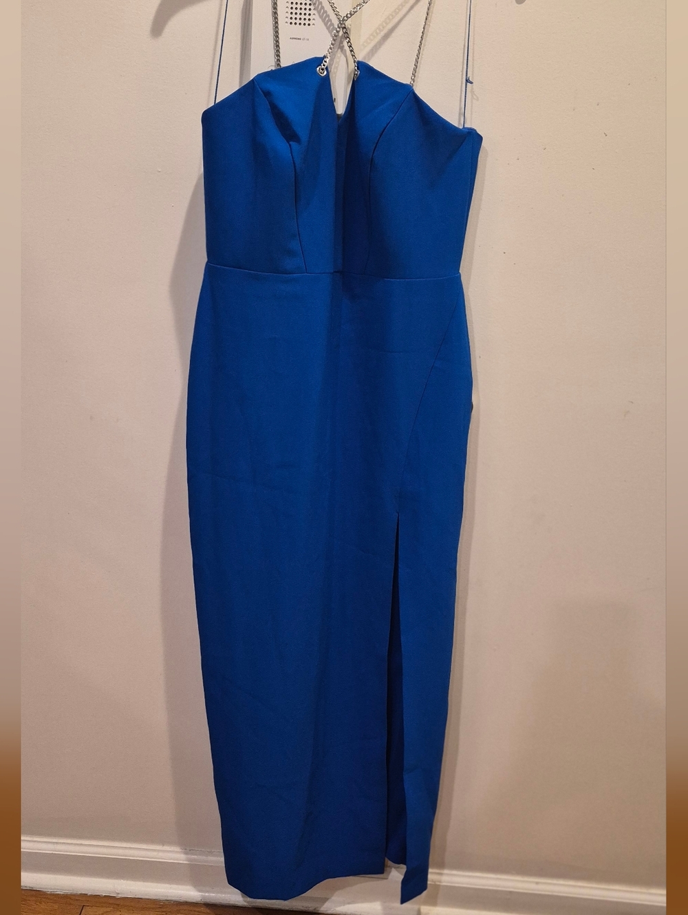 Aidan Mattox Strapless Royal Blue Dress